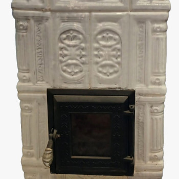 Soba teracota alba 4R cu plita